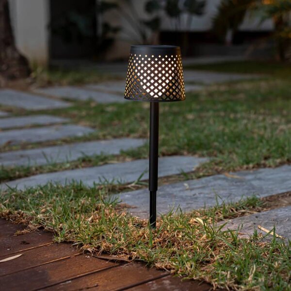 LED Außenleuchte Solar 5-in-1 Erdspieß Wand Tisch Boden IP65