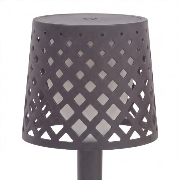 Akku Lampe de table LED Touch IP44 31cm Anthracite 3000K portable