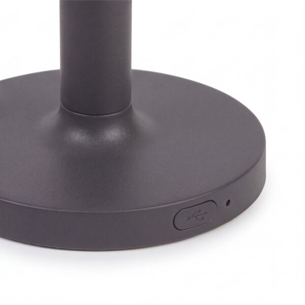 Akku Lampe de table LED Touch IP44 31cm Anthracite 3000K portable