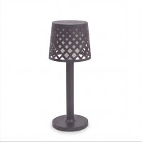 Akku Lampe de table LED Touch IP44 31cm Anthracite 3000K...
