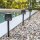 Lampe de jardin LED Piquet de terre 4 pièces Batterie solaire IP44 Noir