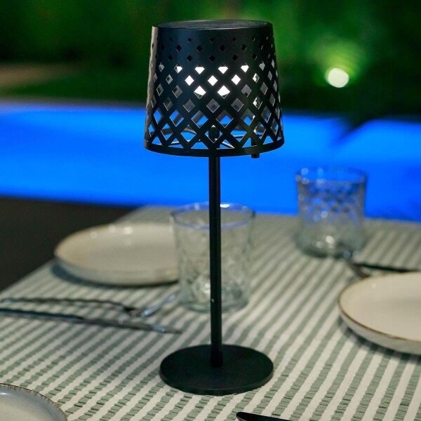 Lampe de table LED Solar Touch Dimmer sans fil portable 30 cm