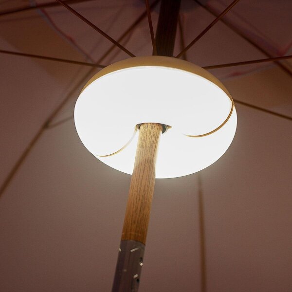 Lampe parasol LED Ø 20 cm Changement de couleur RGBWW Batterie