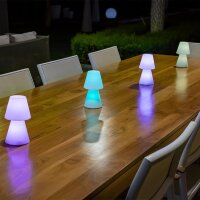 Lampe de table LED extérieure sans fil Variateur...