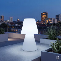 Lampe de table extérieure 45 cm IP65 Blanc E27...