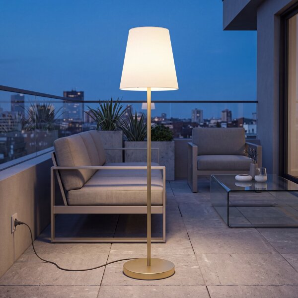 Lampadaire LED extérieur 177 cm IP65 changement de couleur Connecteur Câble