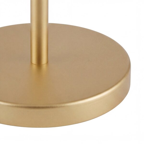 LED Stehlampe Solar 119cm Farbwechsel Dimmer Messing Weiß IP65