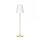 LED Stehlampe Solar 119cm Farbwechsel Dimmer Messing Weiß IP65