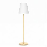 Lampe dextérieur LED solaire 177 cm laiton blanc IP65