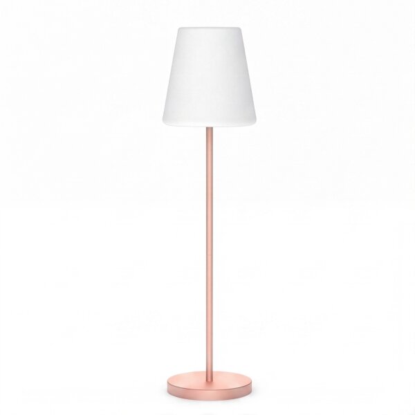 Lampadaire solaire LED 177 cm changement de couleur rose blanc IP65