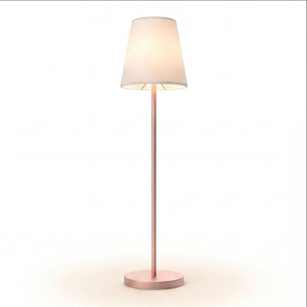 Lampadaire solaire LED 177 cm changement de couleur rose blanc IP65