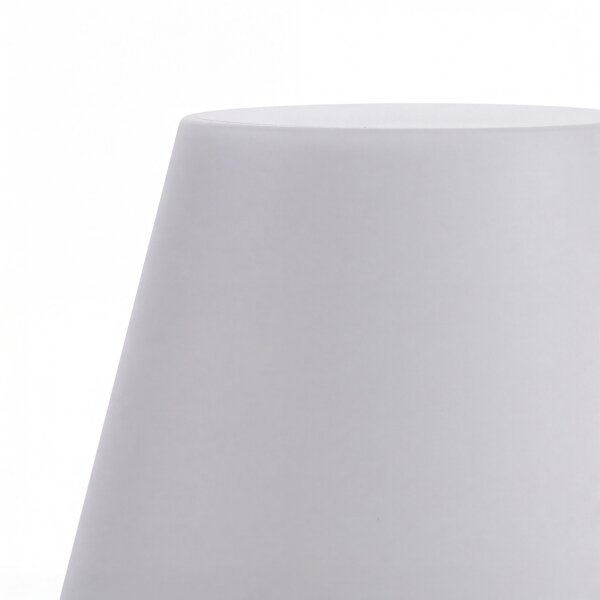 LED Tischleuchte außen kabellos 32 cm Touch Dimmer Grau Weiß