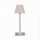 LED Tischleuchte außen kabellos 32 cm Touch Dimmer Grau Weiß
