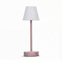 Lampe de table LED sans fil Touch Dimmer 32 cm IP44 rose...