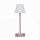 Lampe de table LED sans fil Touch Dimmer 32 cm IP44 rose blanc