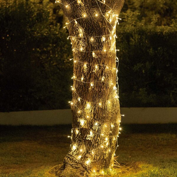 LED Girlande außen Solar IP44 2100 K 100 cm lang