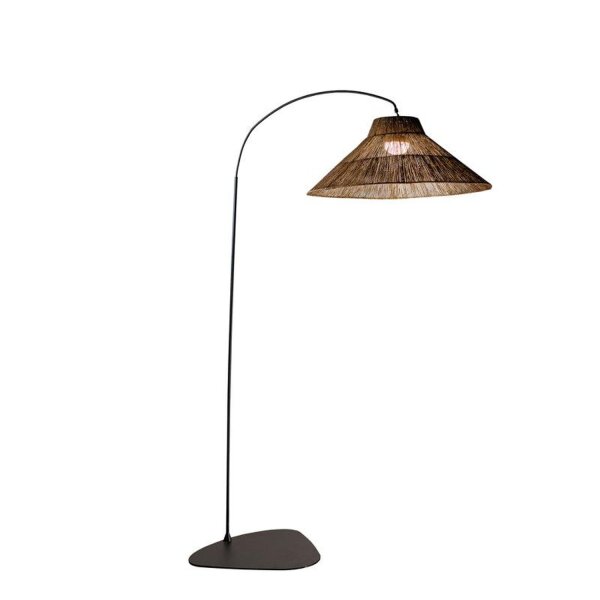 Lampe dextérieur LED Accu 155 cm 2-en-1 IP54 Herbe de mer Métal