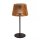 Tragbare LED Tischleuchte Solar Holz Metall 36 cm IP54 2700K