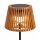 Tragbare LED Tischleuchte Solar Holz Metall 36 cm IP54 2700K