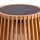 Tragbare LED Tischleuchte Solar Holz Metall 36 cm IP54 2700K