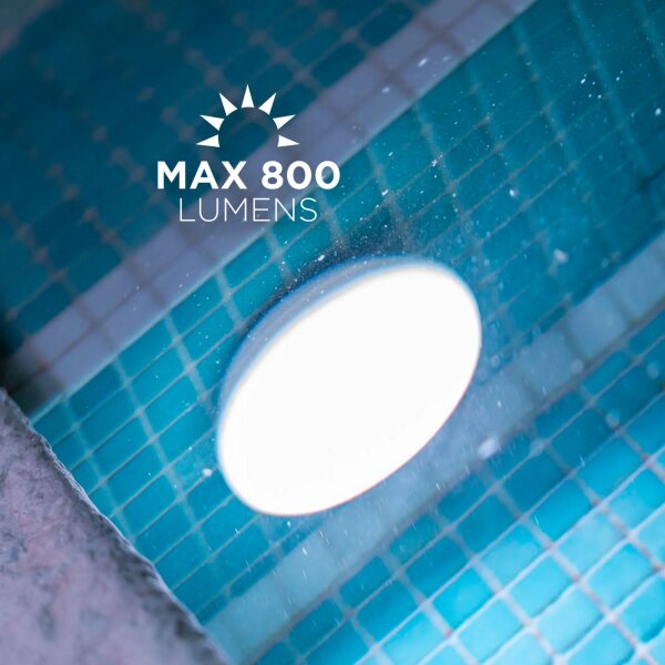 LED Poolleuchte ohne Bohren Farbwechsel dimmbar IP68 Ø 12 cm