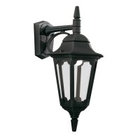 Schwarze Wandlampe Aluminium IP43 Rustikal stilvoll