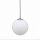 LED Hängelampe außen IP44 Ø 25 cm Weiß Kugel 3000-6500 K