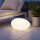 LED Dekolampe Garten Steindesign 40cm Solar Farbwechsel Dimmer
