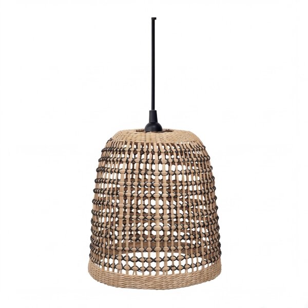 Suspension extérieure jonc de mer E27 IP44 Ø 33 cm Naturel Boho