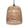 Suspension extérieure jonc de mer E27 IP44 Ø 33 cm Naturel Boho