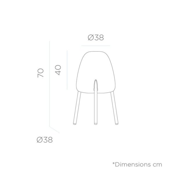 Lampe de table LED IP65 70 cm Changement de couleur 3000-6500 K Dimmer