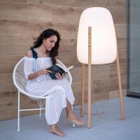 Lampe solaire LED IP65 144 cm Tripode Variateur de couleur