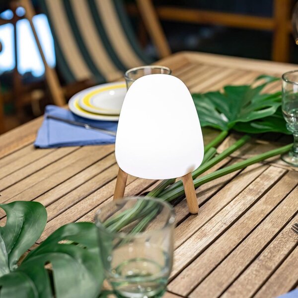 Lampe de table LED Akku Touch Dimmer IP43 19,4 cm portable