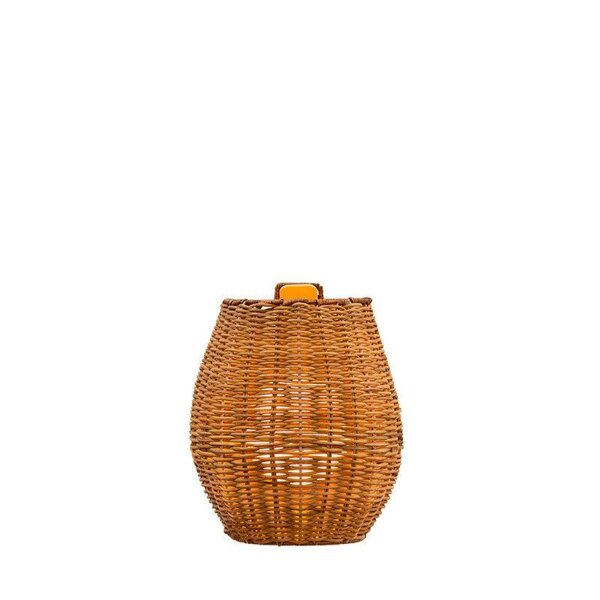 Lampe dextérieur LED Accu Rattan H : 24,5 cm sans fil à intensité variable