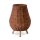 Tischleuchte LED kabellos Rattan Akku IP54 H: 32,5 cm dimmbar