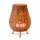 Tischleuchte LED kabellos Rattan Akku IP54 H: 32,5 cm dimmbar