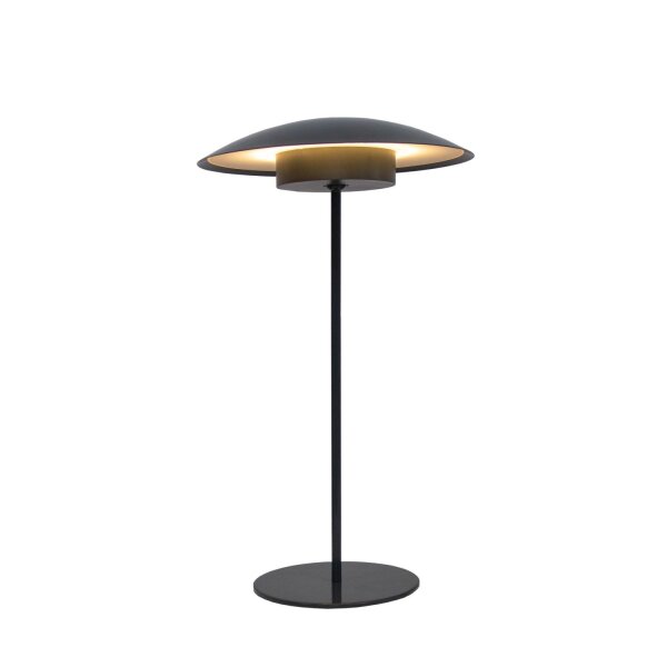 LED Tischleuchte Akku Touch 40 cm IP44 Anthrazit außen tragbar