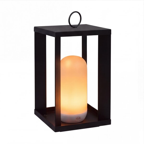 LED Laterne Akku Dimmer Fernbedienung H: 30 cm IP54 kabellos