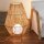 Lampe de table LED à lextérieur IP54 72 cm Rattan Dimmer Télécommande