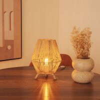 Lampe dappoint Trépied en rotin H : 32,5 cm E27 YILAN