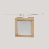 Guirlande lumineuse solaire à LED IP44 bambou 1800...