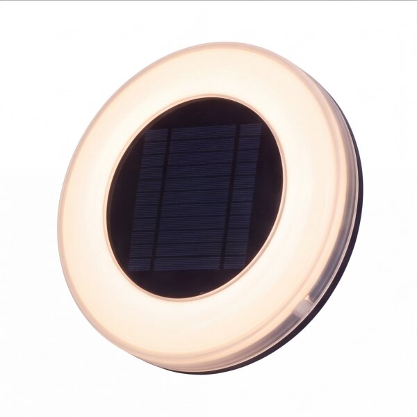 Applique LED solaire Ø 39 cm ronde IP65 3500 K télécommande