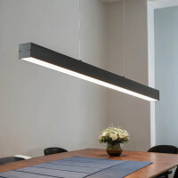 LED Hängelampe Schwarz Metall dimmbar L: 100 cm Modern