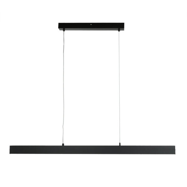 Suspension LED métal noir allongé L : 100 cm