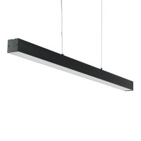 Suspension LED métal noir allongé L : 100 cm