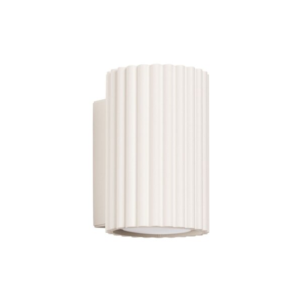 Wandlampe innen GU10 klein H: 10 cm in Creme GU10 Modern