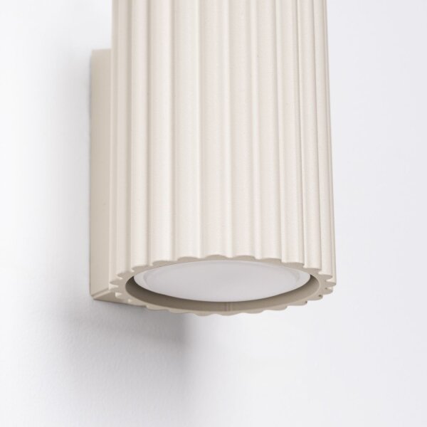 Wandlampe innen GU10 klein H: 10 cm in Creme GU10 Modern