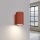 Wandleuchte Rot klein H: 10 cm Aluminium GU10 Indoor