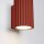 Wandleuchte Rot klein H: 10 cm Aluminium GU10 Indoor