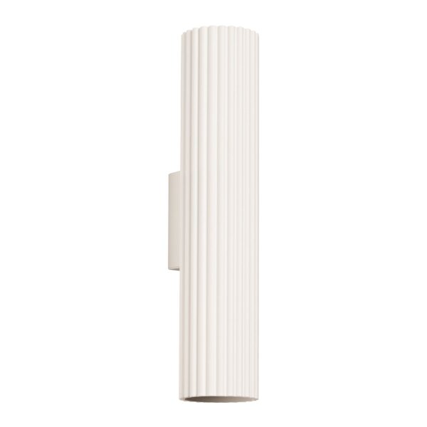 Up Down Applique H : 30 cm Crème GU10 2 flammes oblongues